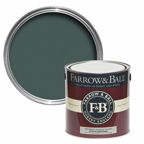 peinture farrow and ball monkey puzzle vert sombre