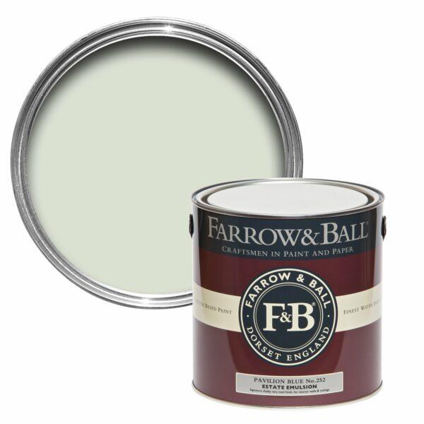 peinture farrow and ball pavilion blue bleu vert délicat