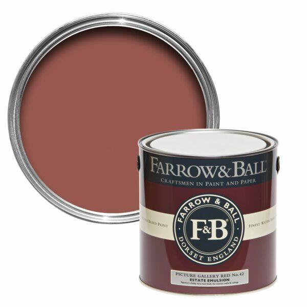 peinture farrow and ball picture gallery red