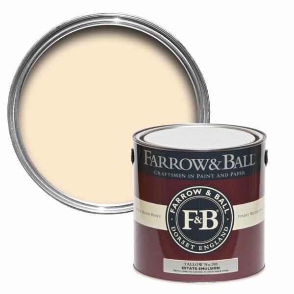 peinture farrow and ball tallow creme clair